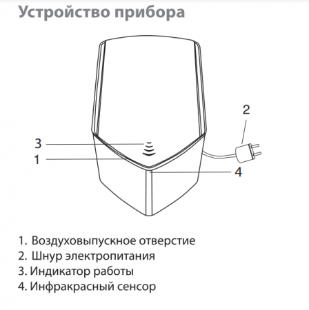 Металлическая сушилка для рук Ballu BAHD-1010 в Москве
